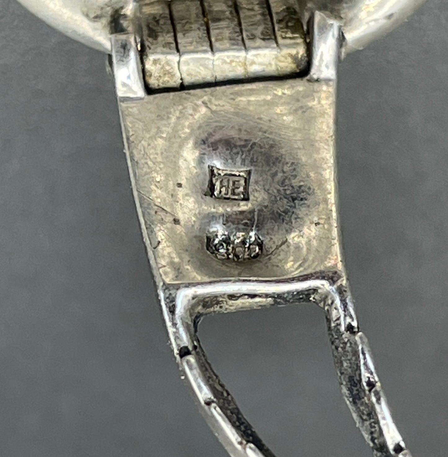Vintage duette in sterling silver & paste, unusual asymmetric, romantic design - metamorphic brooch that is convertible to dress clips