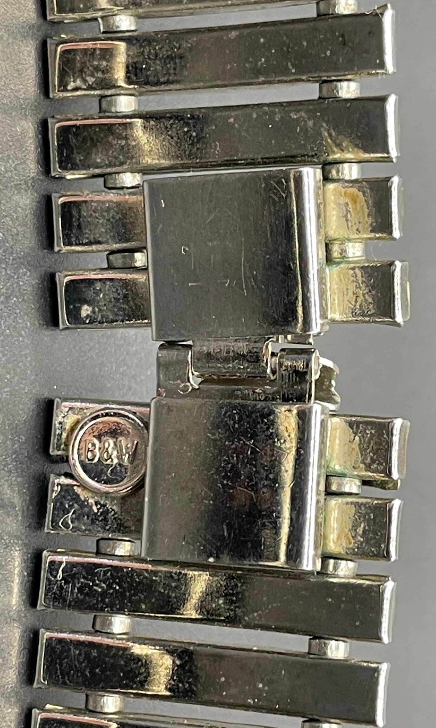 Vintage signed Butler and Wilson (B&W) Art Deco style channel set clear rhinestone collar necklace - reproduction of Schreiber and Hiller